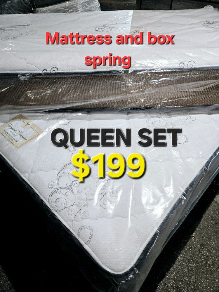 Orthopedic ! Queen Set $199 ! Mattress And Box Spring