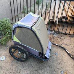 Allen T2-G Sports Deluxe Steel 2-Child Bicycle Trailer, Green