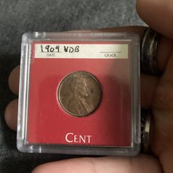 1909 vdg rare penny