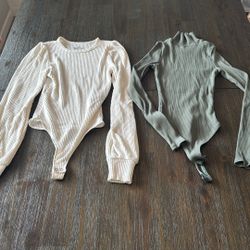 Two XS Bodysuits 