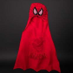 Spider-Man Kids Cape with Hood and Mask, kids size small (5/6)