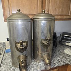 2 Vintage  Coffee Beans Dispenser 