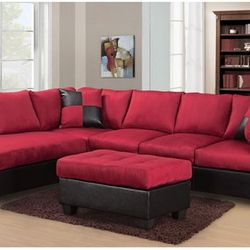 Brand New Red Sectional Only