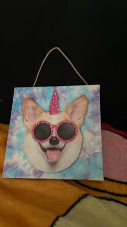 Dog poster hang up cute