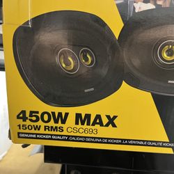 New Kicker 6 X 9 Speakers - Still In Box
