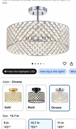 Ceiling lamp new $75