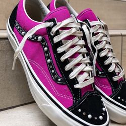 Fuschia Pearlized Vans 