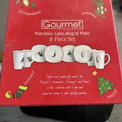 Porcelain Mug And Plate Set 