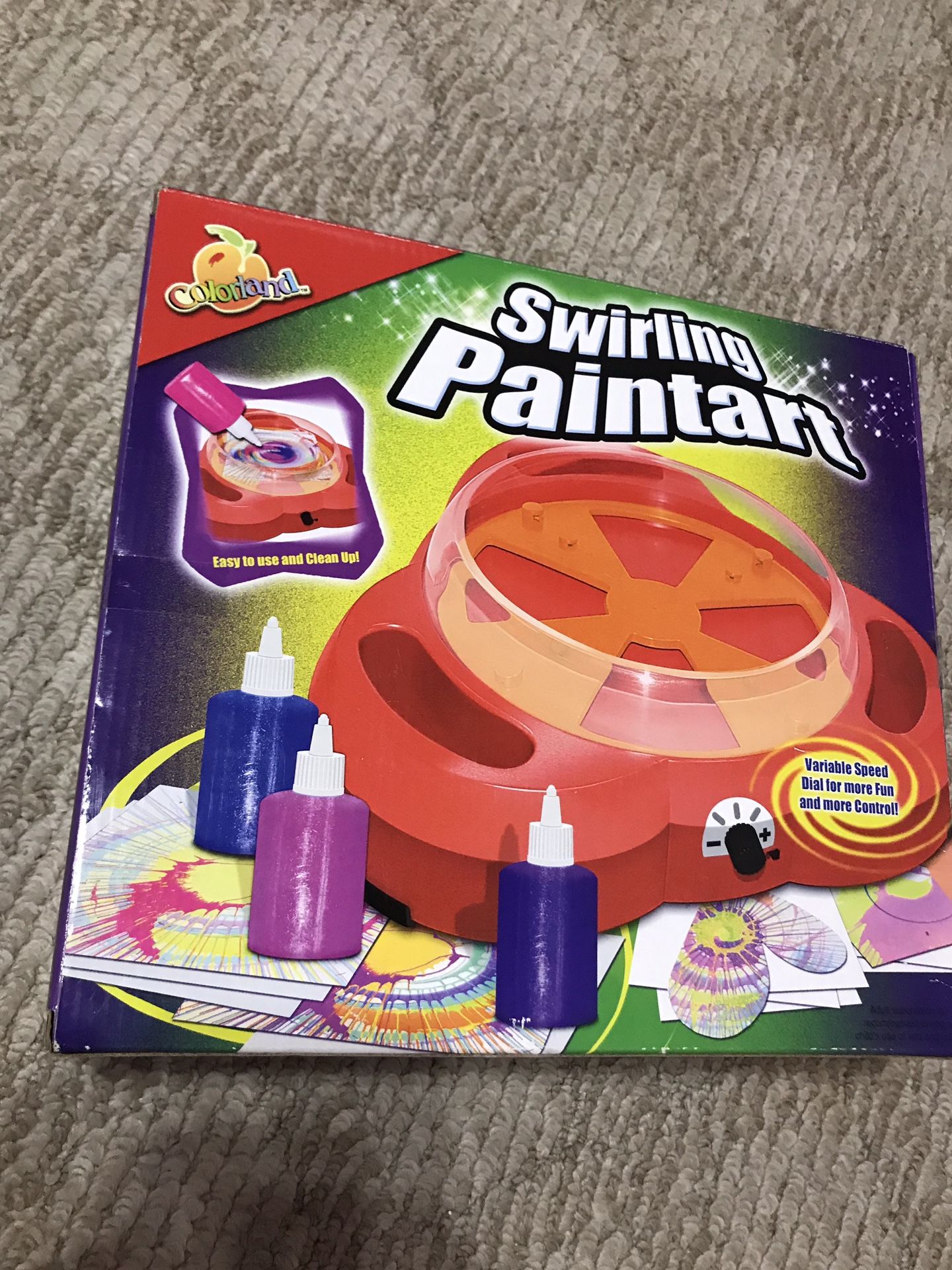 Colorland Swirling Paint Art