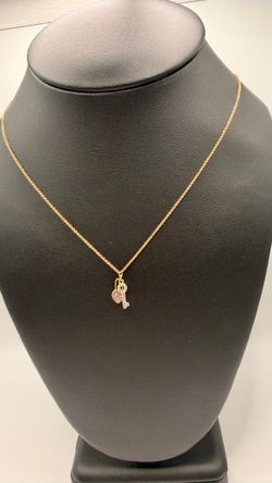 Cadena de 14 kilantes 18 pulgadas, dige de diamantes 1.2 Ct 💎💎