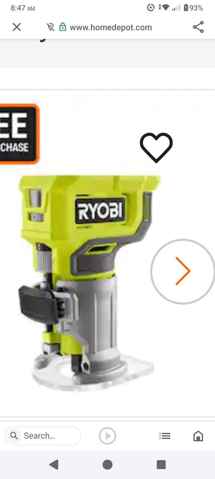 Ryobi Router And Sander