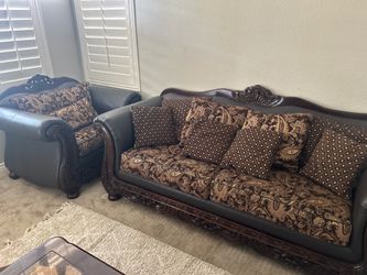 Rustic Farmhouse Vintage Couch Set