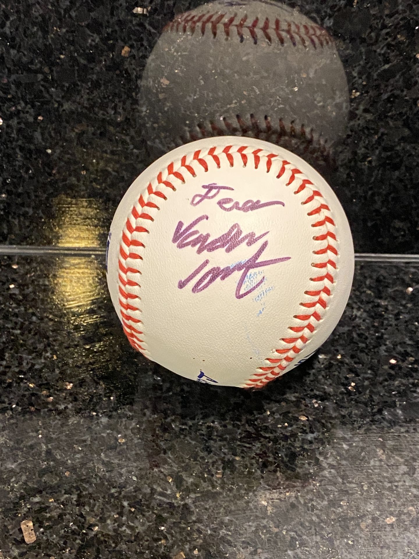 A.D. STARR Little League Leather Tee Ball Signed by Anonymous Person