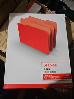 3 tab file folders