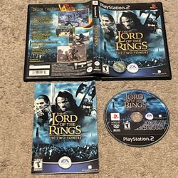 Lord of the Rings the Two Towers PS2 PlayStation 2 Complete CIB w/ Manual
