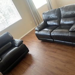 Leather Couch Set 