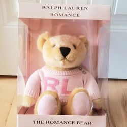 RALPH  LAUREN Romance Bear 10.5"H × 9"W NEW! 