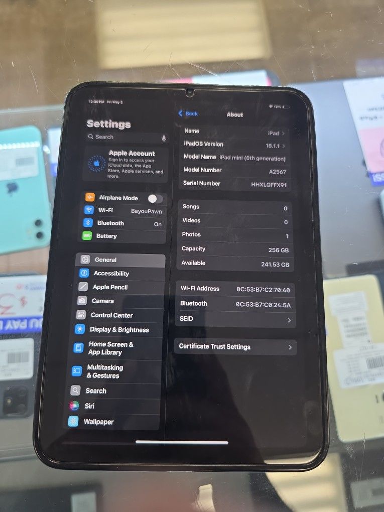 IPad Mini 6th Gen 256Gb