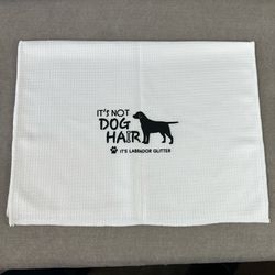 Funny Labrador Tea Towel White Kitchen Towel Dog Lover Gift