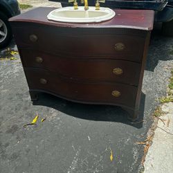 Bathroom Vanity With Sink- 46”Lx21”Wx34”H