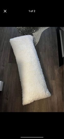 Body Pillow With Furry Cover