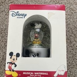 Mickey Mouse Snow Globe New In Box 