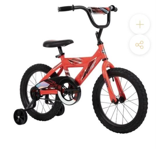 Huffy 16” Red Whirl Kids Bike assembled, new