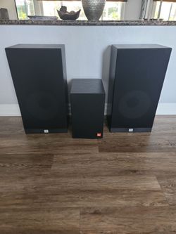 JBL D315 SPEAKERS AND A PSW-1000 SUBWOOFER