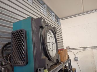 Three stage HEPA air scrubber