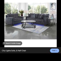 City Lights Sofa And Half Chair.