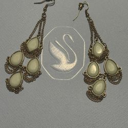 Baby Blue Chandelier Earrings 