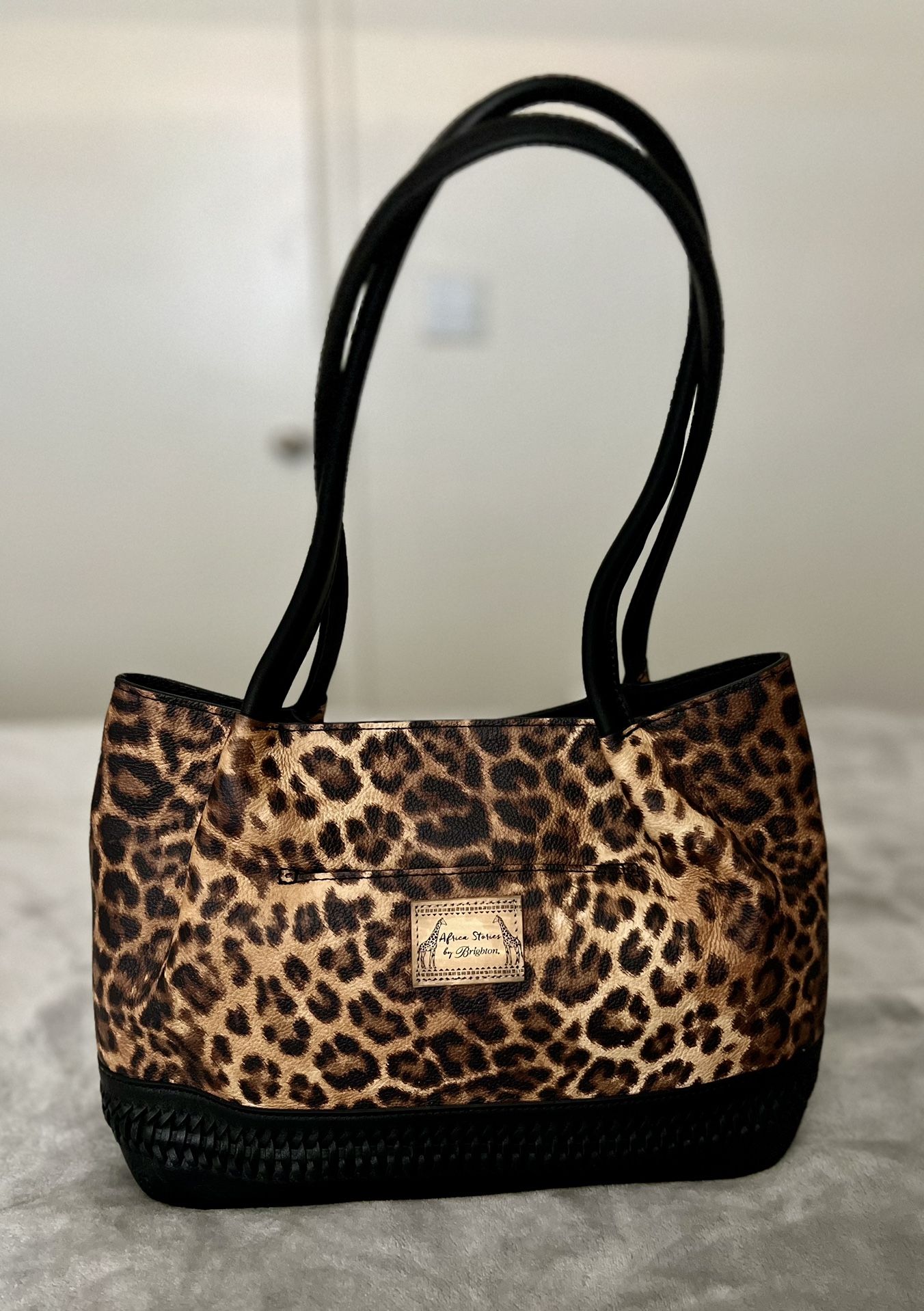 Brighton Designer Tote Bag, Leopard Pattern, Sophisticated Style