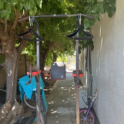 Pull Up Dip Station Exercise Machine 