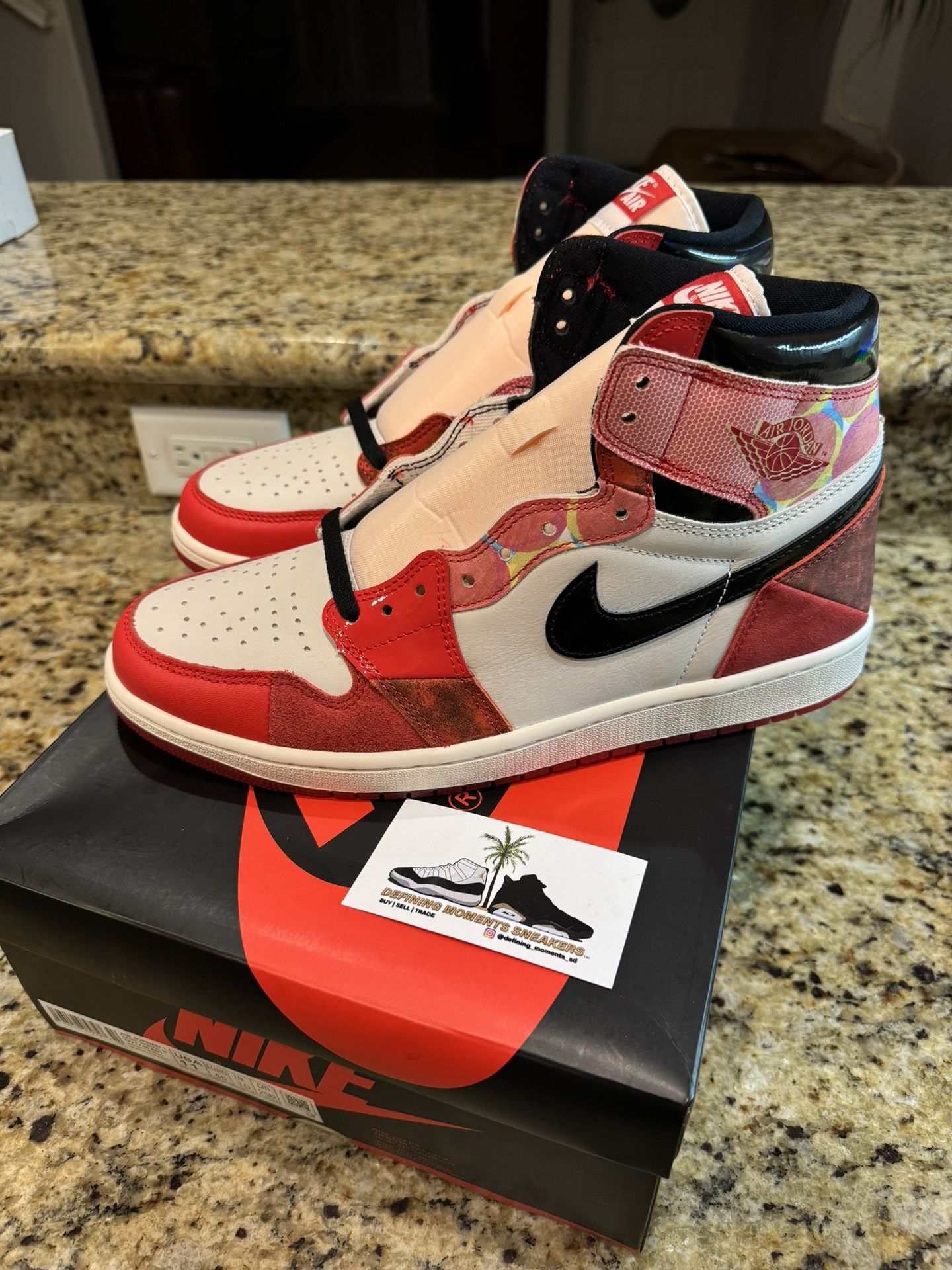 Nike Air Jordan Retro  1 High OG SP Spiderman Spider-verse Size 11