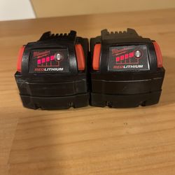 Milwaukee M 18 Red Lithium Batteries XC5.0 