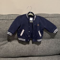 Baby Gap Varsity Jacket (Dark Blue, 12-18 Months)