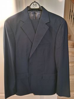 NEW ANTONIO CARDINNI SUIT SIZE 44R/38 Color Dark blue Super 150s .(IT'S AVAILABLE )