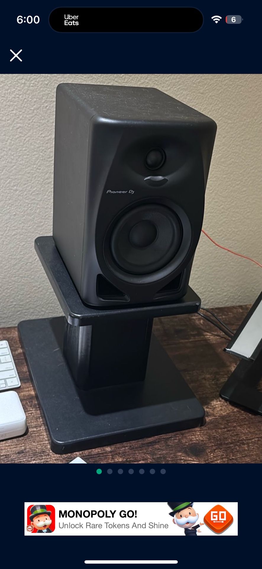 Pioneer DJ Studio Speakers DM-40D Like New With Stands