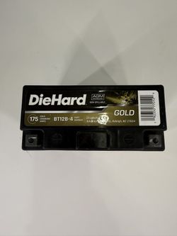 DieHard Gold AGM Motorcycle/ATV Battery (BT12B-4) - New/Never Used