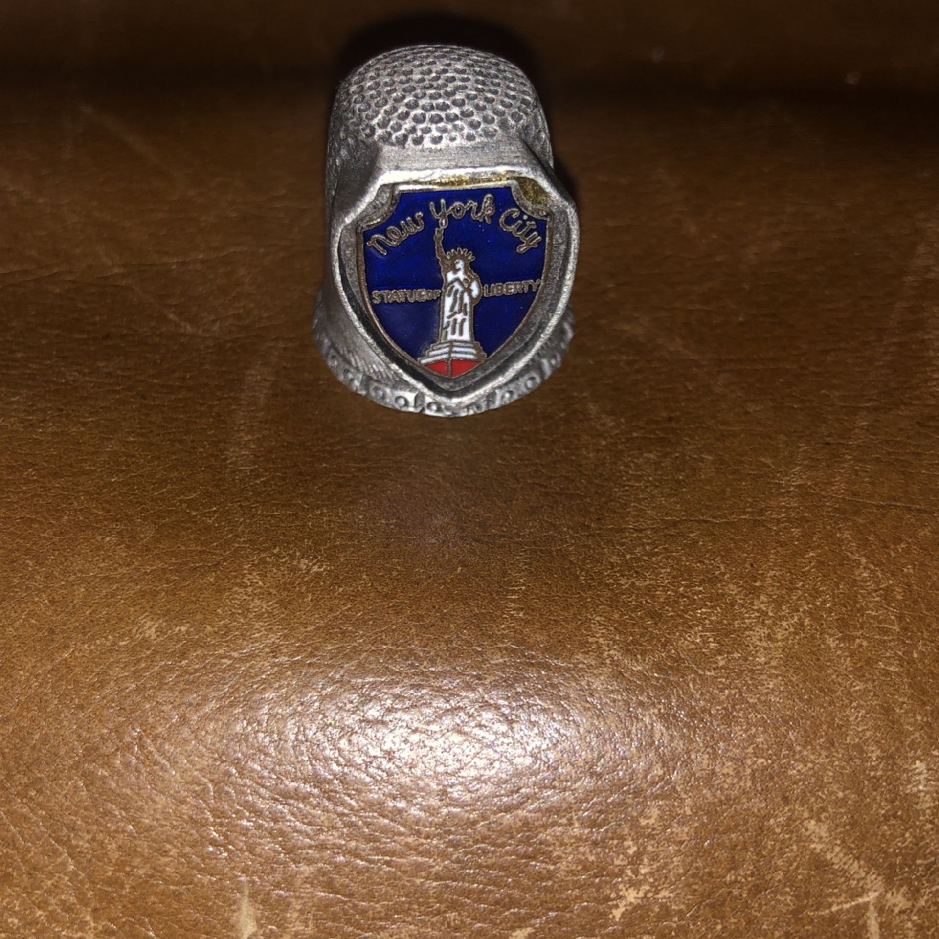 Statue of Liberty pewter Thimble 