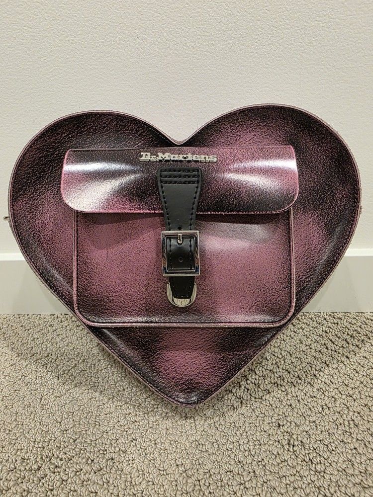 Doc Marten Distressed Leather Heart Backpack