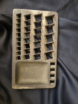 Antique, Staats Coin Bank Tray