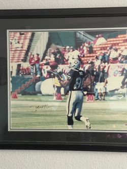 Jerry rice raiders framed authenticated photo