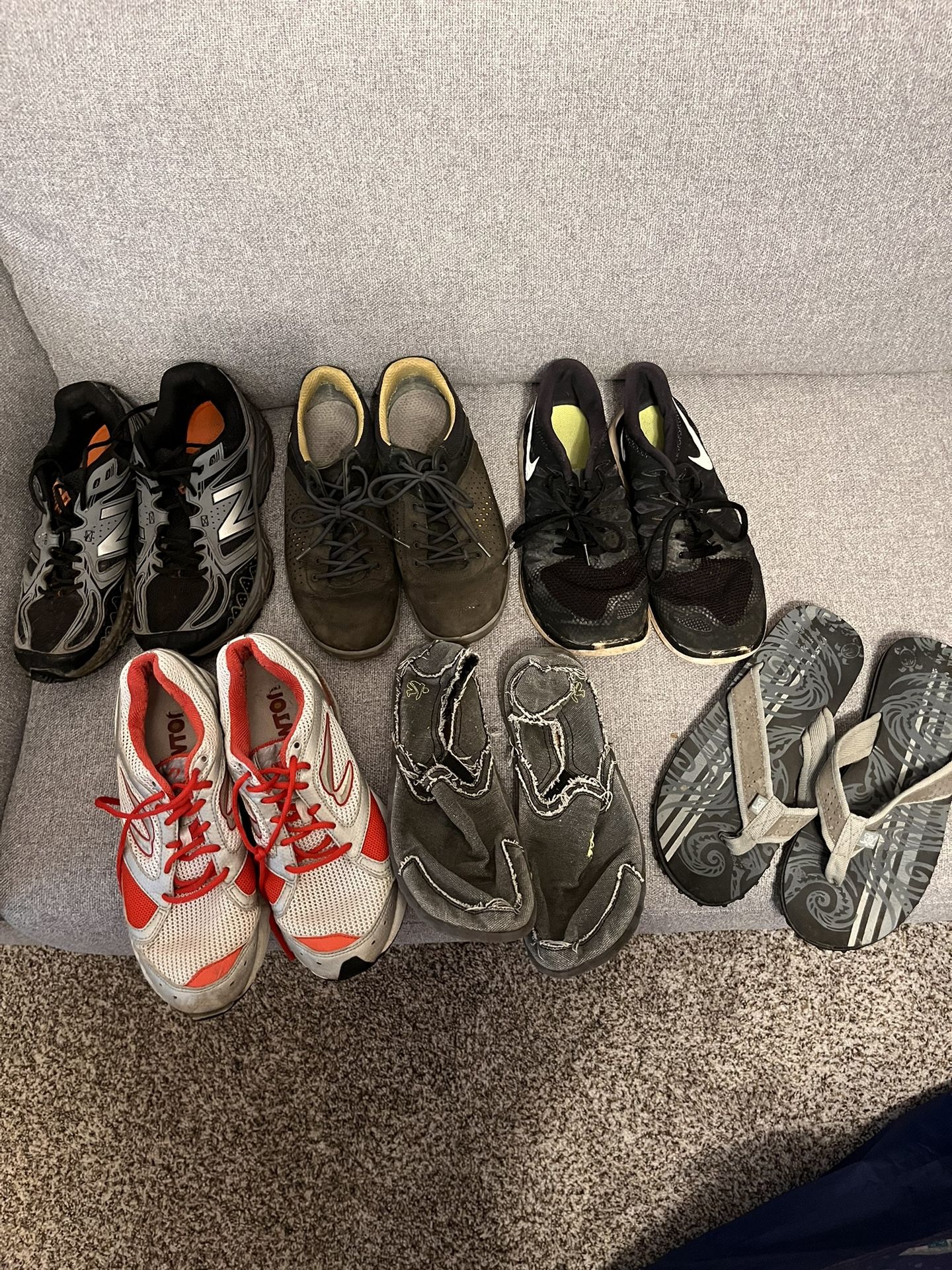 6 Pairs Of Men’s Shoes- Size 10