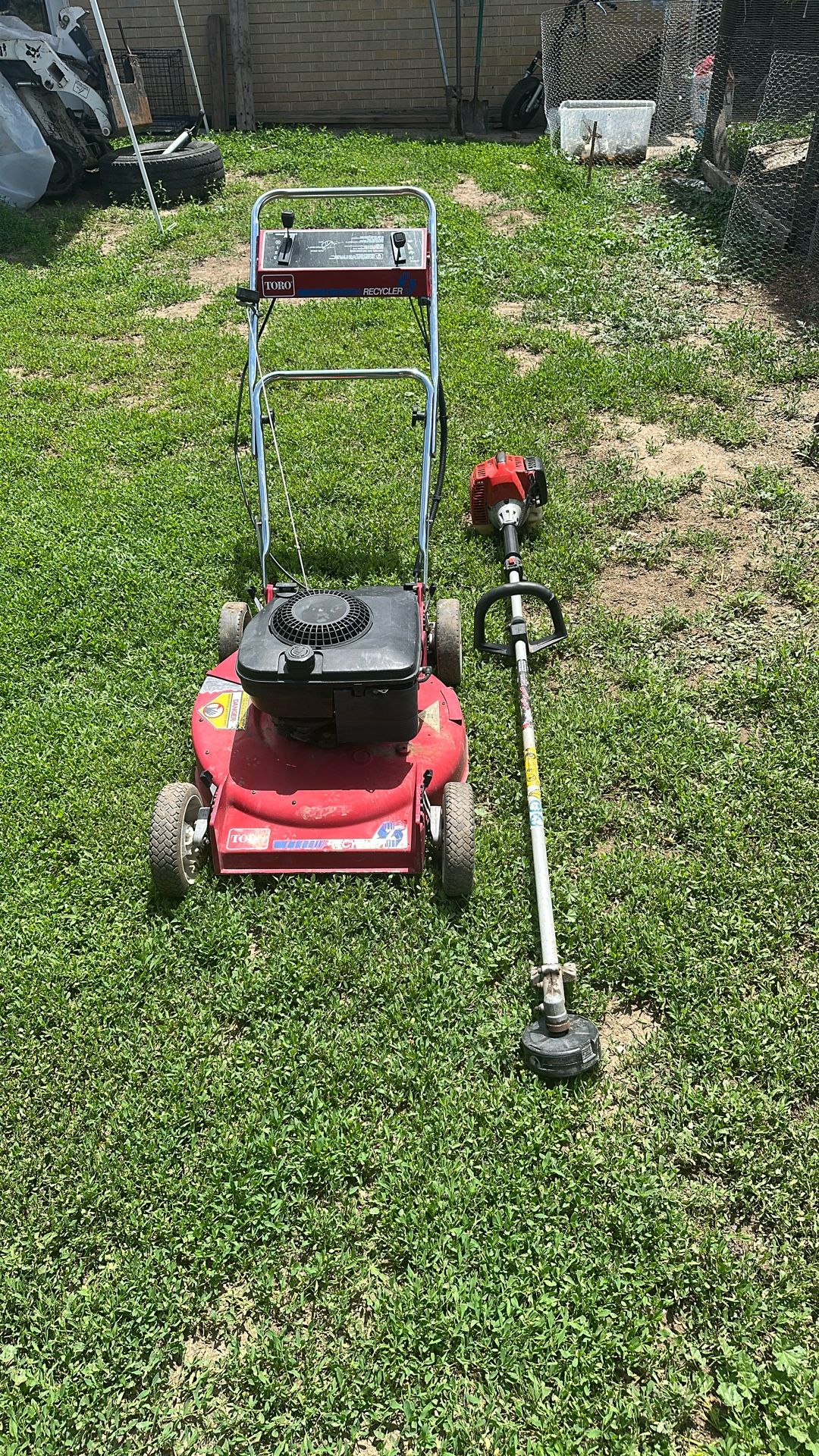 Toro Recycler And Redmax Weed Eater 