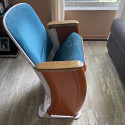 1950s 60s theater chair