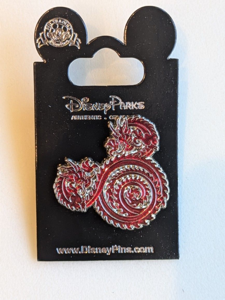 Disney Mickey Mouse shaped Dragon Collectible Pin