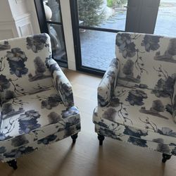 Beautiful Floral Print Chairs