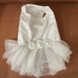 Dog White Dress