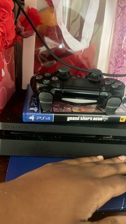 PS4 and a Black controller